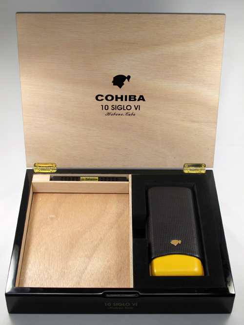 コイーバ シグロVI ヒュミドール& コイーバ アジャスタブルシガーケース 3シガー セット 葉巻用 シガー用 葉巻保管 熟成