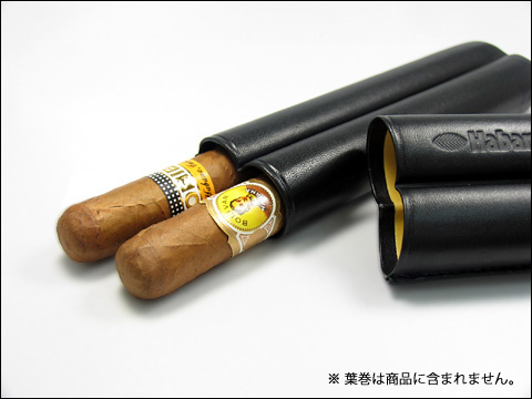 Habanos S.A. レザーシガーケース 2シガー｜葉巻の通販 CubanCigar.jp