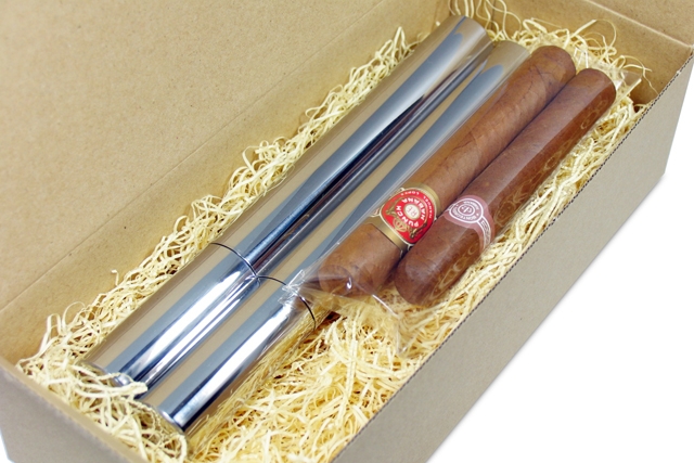 メタルシガーケース　2シガー ＆ シガー2本セット｜葉巻の通販 CubanCigar.jp　（販売業者：有限会社街づくりデザイン研究所）